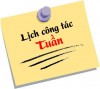 Lịch công tác tuần 12 (Từ ngày 20/11 đến ngày 26/11/2017)